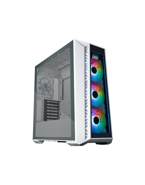 CoolerMaster MasterBox 520, Mid Tower, E-ATX, USB 3.2, No PSU, Tempered Glass Side Panel, White (MB520-WGNN-S01)