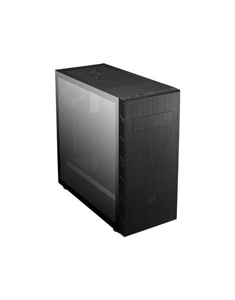 CoolerMaster MasterBox MB600L V2, Mid Tower, ATX, USB 3.2, No PSU, Tempered Glass Side Panel With ODD, Black (MB600L2-KG5N-S00)