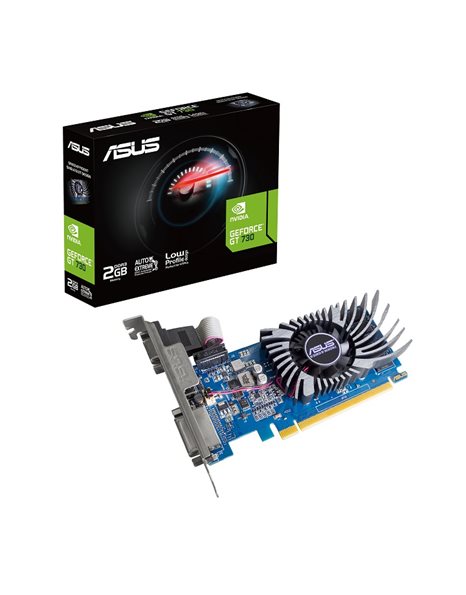 Asus GeForce GT 730 2GB DDR3 BRK EVO Low-Profile, 64-Bit, HDMI, DVI, VGA (90YV0HN1-M0NA00)(GT730-2GD3-BRK-EVO)