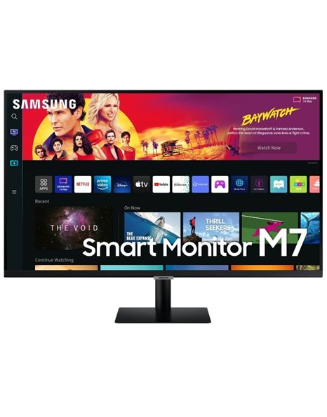Samsung M70B S32BM700UP, 32-Inch 4K UHD VA Smart Monitor, 3840x2160, 16:9, 4ms, 3000:1, USB, HDMI, WiFi+BT, Speakers, Black (LS32BM700UPXEN)