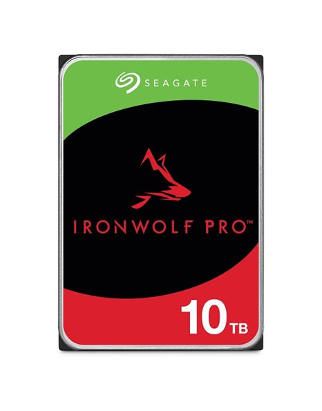 Seagate Ironwolf Pro HDD, 10TB 3.5-Inch SATA III 6Gb/s, 256MB Cache, 7200rpm, For NAS (ST10000NT001)