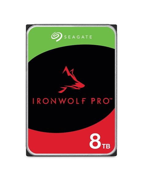 Seagate Ironwolf Pro HDD, 8TB 3.5-Inch SATA III 6Gb/s, 256MB Cache, 7200rpm, For NAS (ST8000NT001)