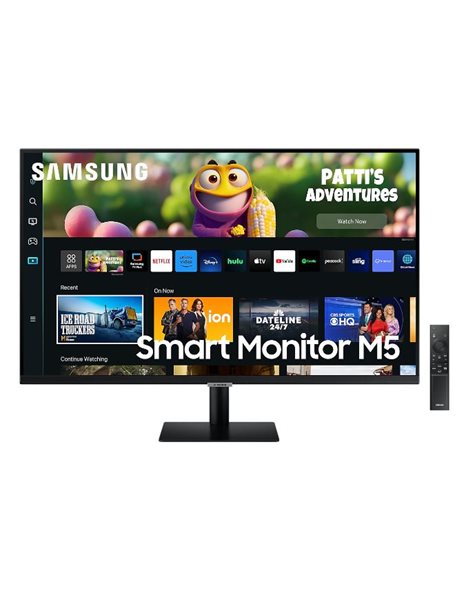 Samsung S32CM500EU, 32-Inch FHD VA Smart Monitor, 1920x1080, 16:9, 4ms, 3000:1, USB, HDMI, WiFi+BT, Speakers, Black (LS32CM500EUXDU)