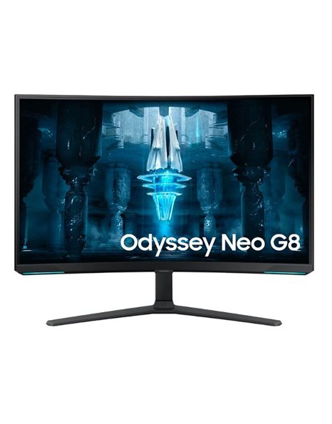 Samsung Odyssey Neo G8 S32BG850NP, 32-Inch 4K UHD VA Curved Gaming Monitor, 3840x2160, 240Hz, 16:9, 1ms, 1000000:1, USB, HDMI, DP, Black (S32BG850NP)