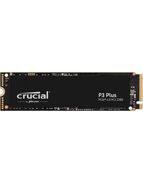 Crucial P3 Plus 500GB SSD, M.2, PCIe Gen 4x4 NVMe, 4700MBps (Read)/1900MBps (Write) (CT500P3PSSD8)