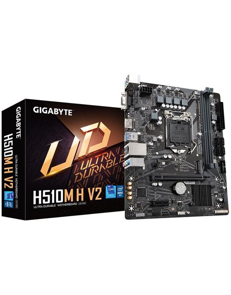 Gigabyte H510M H V2 (rev. 1.0), Intel, Socket 1200, mATX, 2xDDR4, 4xSATA3, M.2, Raid, GLAN, USB3.2, HDMI, VGA (H510M H V2)