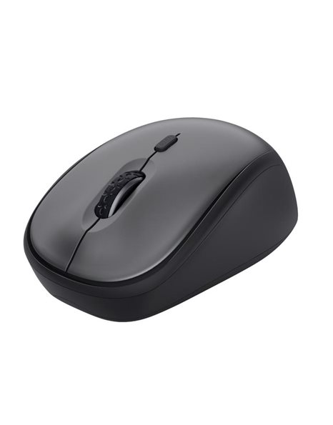 Trust Yvi+ Silent Wireless Mouse Eco, 4 Buttons, 1600dpi, Black (24549)