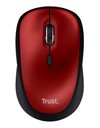 Trust Yvi+ Silent Wireless Mouse Eco, 4 Buttons, 1600dpi, Red (24550)