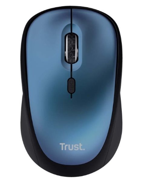 Trust Yvi+ Silent Wireless Mouse Eco, 4 Buttons, 1600dpi, Blue (24551)