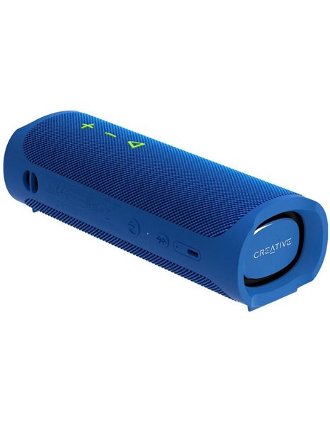 Creative Muvo Go Portable Waterproof Bluetooth 5.3 Speaker, 20W, Blue (51MF8405AA001)