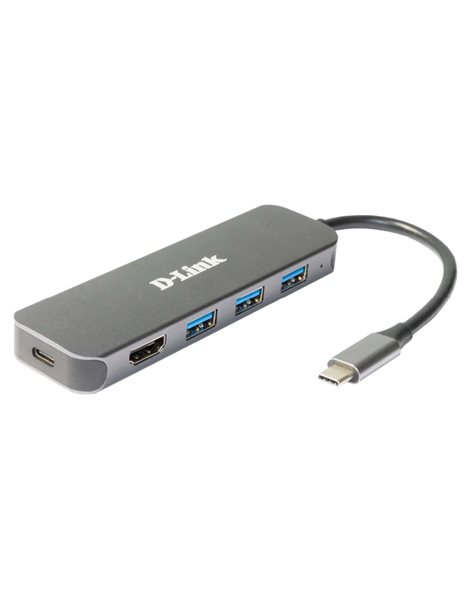 D-Link 5-in-1 USB-C Hub With HDMI/Power Delivery (DUB-2333)