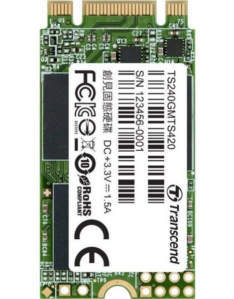 Transcend MTS420S 240GB SSD, M.2 2242, SATA III, 500MBps (Read)/430MBps (Write) (TS240GMTS420S)