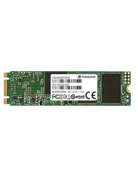 Transcend MTS820S 240GB SSD, M.2 2280, SATA III, 500MBps (Read)/430MBps (Write) (TS240GMTS820S)