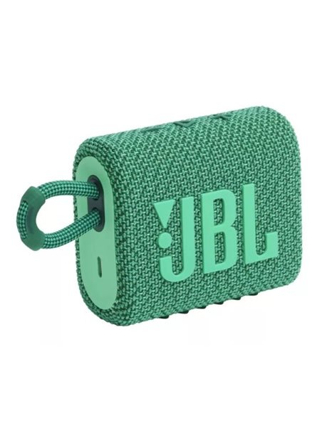JBL Go 3 Eco, Ultra-Portable Bluetooth Waterproof Speaker, 4.2W, Green (JBLGO3ECOGRN)