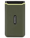 Transcend ESD380C Portable 500GB SSD, USB-C, USB 3.2 Gen2x2, Up To 2000MBps (Read)/Up To 2000MBps (Write), Military Green (TS500GESD380C)