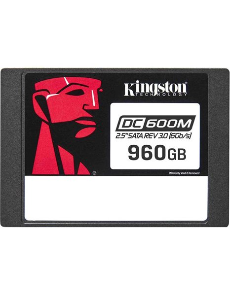 Kingston DC600M 960GB SSD, 2.5-Inch, SATA III, 560MBps (Read)/530MBps (Write) (SEDC600M/960G)