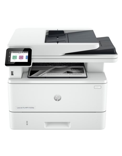 HP LaserJet Pro 4102dw, A4 Mono Multifunction Laser Printer (Print/Scan/Copy), ADF, 1200x1200dpi, 40ppm, Ethernet, WiFi, USB (2Z622F)