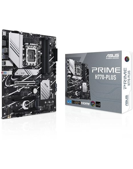 Asus Prime H770-Plus, Intel, Socket 1700, ATX, 4xDDR5, 4xSATA3, M.2, Raid, 2.5GLAN, USB3.2, HDMI, DP (90MB1EE0-M0EAY0)