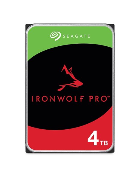 Seagate Ironwolf Pro 4TB HDD, 3.5-Inch, SATA III 6Gb/s, 256MB Cache, 7200rpm, For NAS (ST4000NT001)