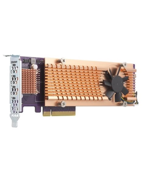 QNAP Quad M.2 2280 PCIe (Gen3 x 4) NVMe SSD expansion card (QM2-4P-384)