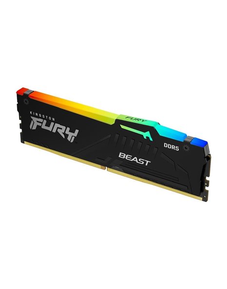 Kingston FURY Beast RGB 32GB 5600MHz UDIMM DDR5 CL36 1.25V, Black (KF556C36BBEA-32)