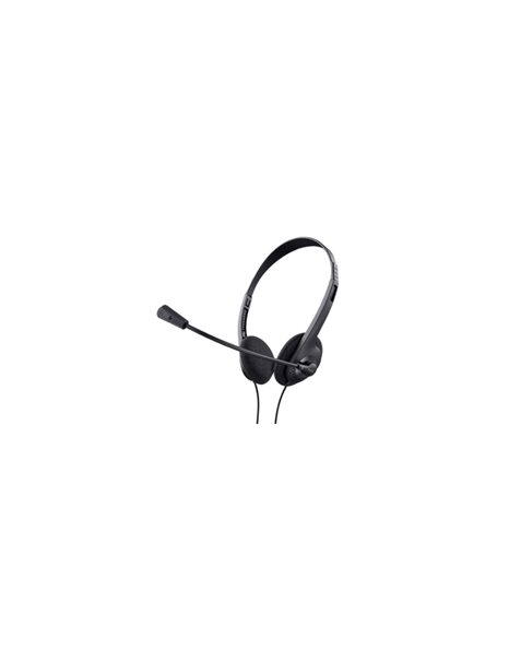 Trust Wired Stereo On-Ear Chat Headset With Microphone, 3.5mm, Black (24659)