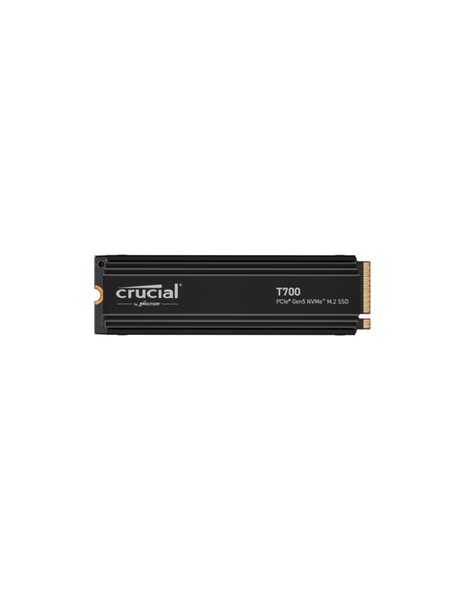 Crucial T700 1TB SSD, M.2 (2280), PCIe Gen 5.0 x4, NVMe 2.0, 11700MBps (Read)/9500MBps (Write), With Heatsink (CT1000T700SSD5)