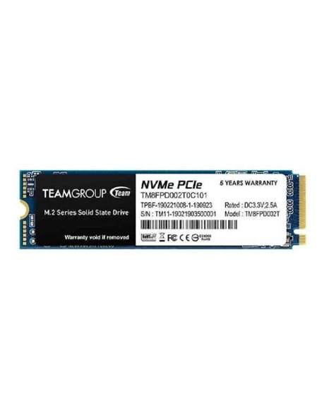 TeamGroup MP33 Pro 1TB SSD, M.2 (2280), PCIe 3.0 x4, NVMe 1.3, 2100MBps (Read)/1700MBps (Write) (TM8FPD001T0C101)
