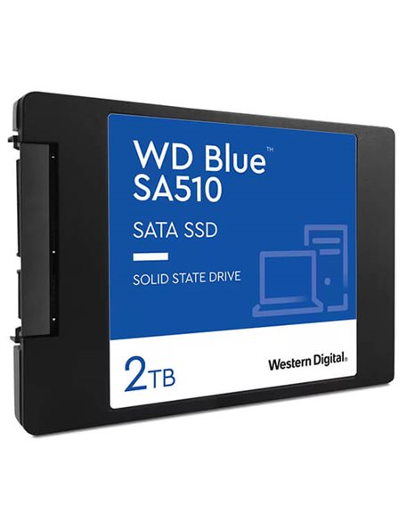 Western Digital Blue SA510 2TB SSD, 2.5-Inch, SATA3, 560MBps (Read)/520MBps (Write) (WDS200T3B0A)