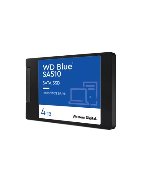 Western Digital Blue SA510 4TB SSD, 2.5-Inch, SATA3, 560MBps (Read)/520MBps (Write) (WDS400T3B0A)