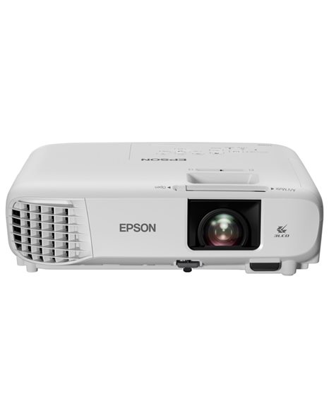 Epson EB-FH06 3LCD Projector, 1920x1080, 16:9, 16000:1 Contrast, 3500 Lumens, USB, HDMI, VGA, White (V11H974040)
