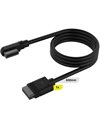 Corsair iCUE Link Cable, 1x600mm With Straight/Slim 90-Degree Connectors, Black (CL-9011122-WW)