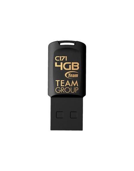 TeamGroup C171 USB2.0 Flash Drive, Black (TC1714GB01)