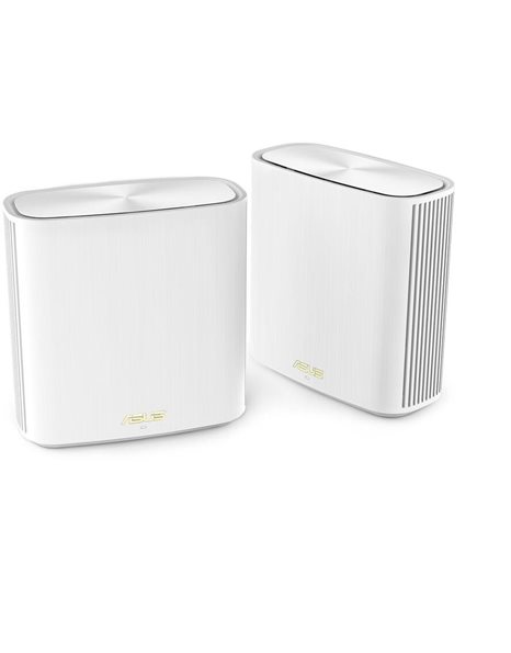 Asus ZenWiFi XD6S Whole-Home Mesh WiFi 6 System, White, 2-Pack (90IG06F0-MO3B40)