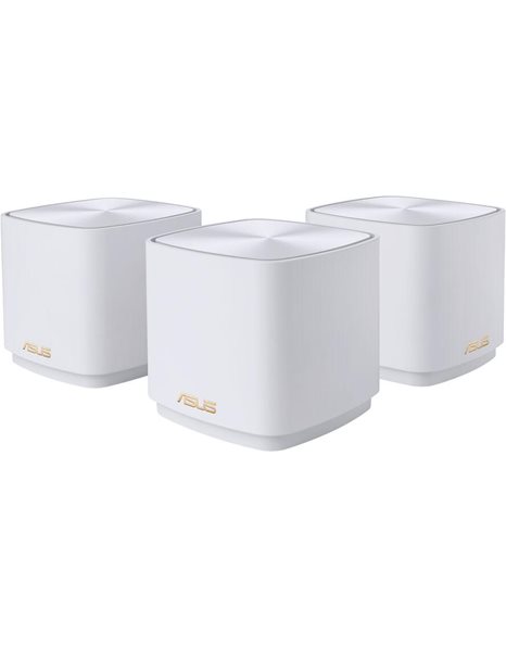 Asus ZenWiFi XD5 Whole-Home Mesh WiFi 6 System, White, 3-Pack (90IG0750-MO3B20)