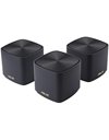 Asus ZenWiFi XD4 Plus Whole-Home Mesh WiFi 6 System, Black, 3-Pack (90IG07M0-MO3C50)