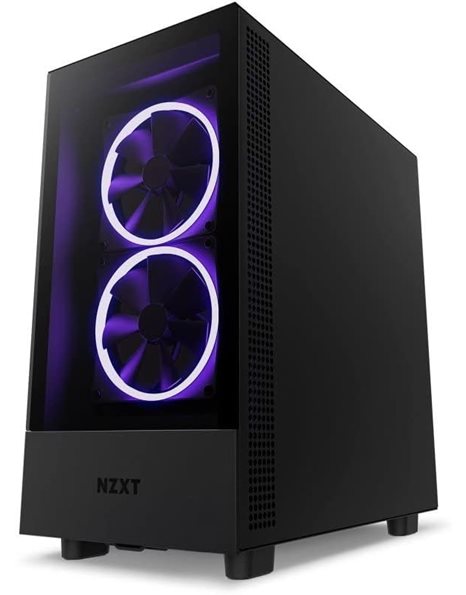 NZXT H5 Elite, Mid Tower, ATX, USB 3.2, No PSU, Tempered Glass, Black (CC-H51EB-01)