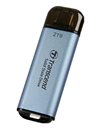 Transcend ESD300 Portable 2TB SSD, USB-C, USB 10Gbps, Up To 1050MBps (Read)/Up To 950MBps (Write), Sky Blue (TS2TESD300C)