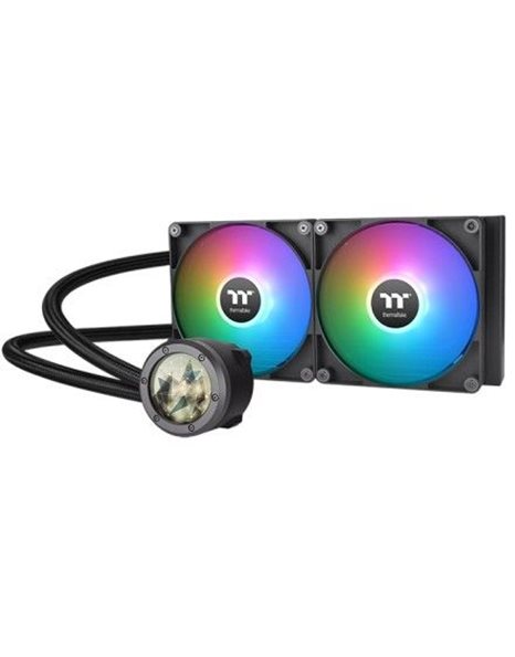 Thermaltake TH280 V2 Ultra ARGB Sync AiO Liquid CPU Cooler, 2x140mm Fans, Black (CL-W385-PL14SW-A)