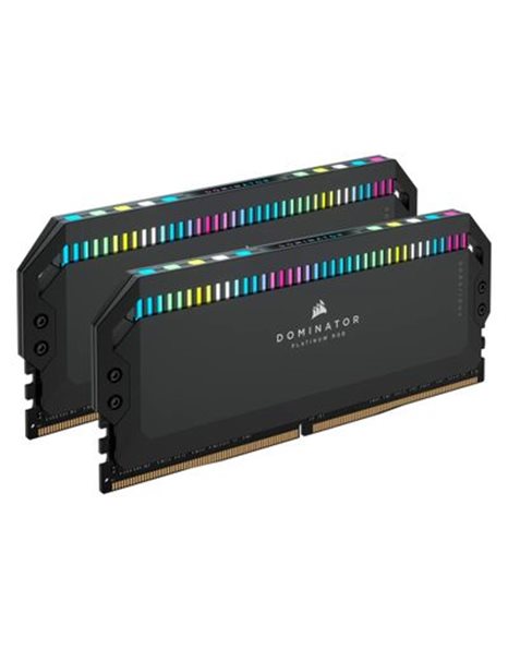 Corsair Dominator Platinum RGB 64GB Kit (2x32GB) 6600MHz UDIMM DDR5 CL32 1.40V, Black (CMT64GX5M2B6600C32)