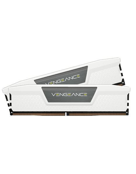 Corsair Vengeance 32GB Kit (2x16GB) 6400MHz UDIMM DDR5 CL32 1.40V, White (CMK32GX5M2B6400C32W)