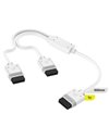 Corsair iCUE Link Cable, 1x600mm Y-Cable With Straight Connectors, White (CL-9011132-WW)