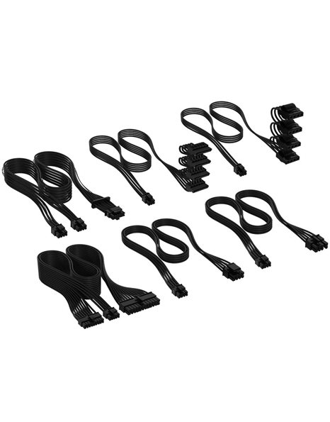 Corsair Premium Individually Sleeved Type-5 PSU Cables Pro Kit, Black (CP-8920292)