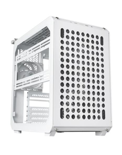 CoolerMaster Qube 500 Flatpack, Mid Tower, E-ATX, USB 3.2, No PSU, Tempered Glass, White (Q500-WGNN-S00)