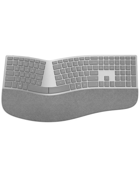 Microsoft USD Surface Ergonomic Keyboard, Alcantare Gray, Retail, German Layout (3RA-00005r)