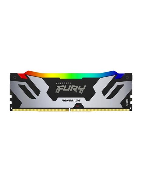 Kingston Fury Renegade RGB 24GB 7200MHz UDIMM DDR5 CL38 1.45V, Black/Silver (KF572C38RSA-24)