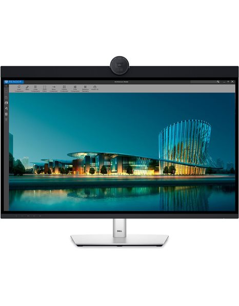 Dell UltraSharp U3224KBA, 31.5-Inch 6K UHD IPS Monitor, 6144x3456, 16:9, 8ms, 2000:1, USB, HDMI, DP, Ethernet, Webcam, Speakers, Black/Silver (210-BHNX)