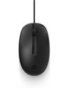 HP 125 Wired Mouse, 3 Buttons, 1200dpi, Black (265A9AA)