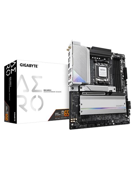 Gigabyte B650 Aero G (rev. 1.0), AMD, Socket AM5, ATX, 4xDDR5, 4xSATA3, M.2, RAID, 2.5GLAN, WiFi+BT, USB3.2, HDMI, DP (B650 AERO G)