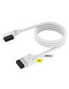 Corsair iCUE Link Cable, 1x600mm With Straight/Slim 90-Degree Connectors, White (CL-9011130-WW)